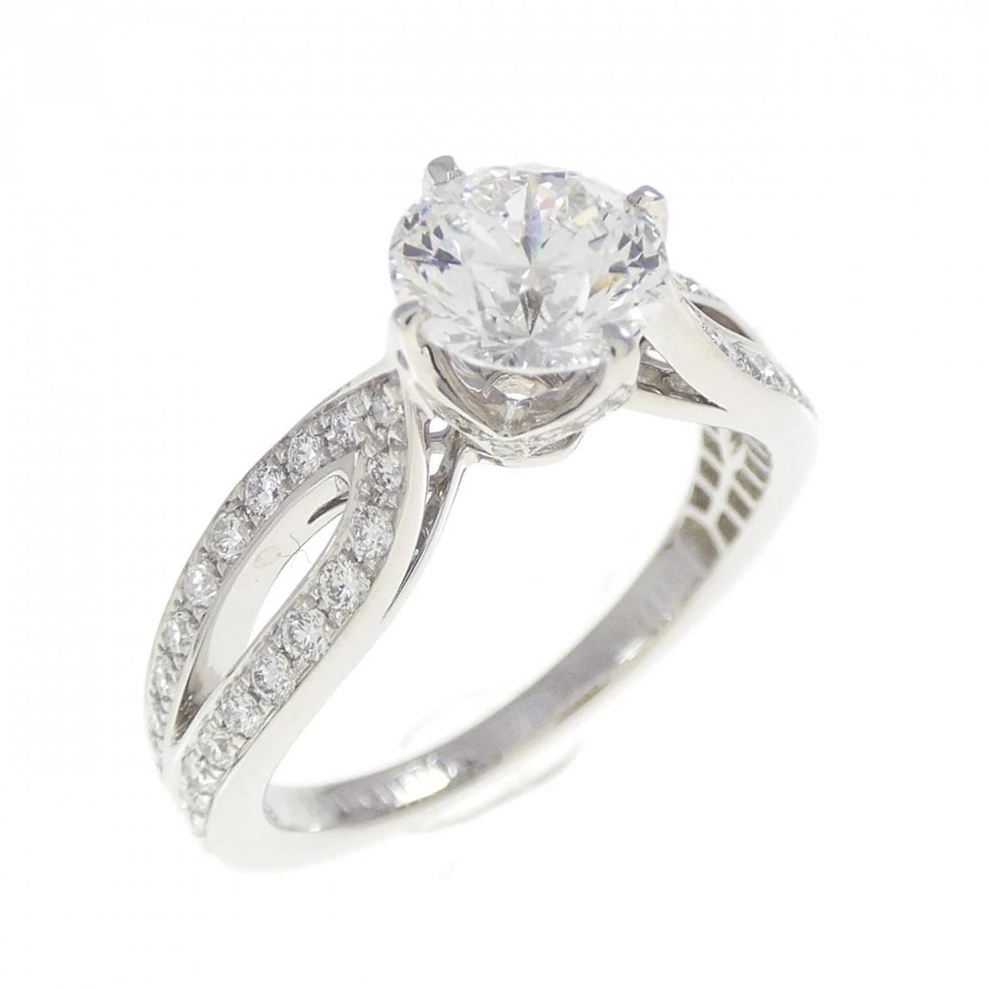 BOUCHERON DOU PARIS RING: Boucheron Dou paris Ring Brand: Boucheron Type: Ring Material: Platinum 950, Main Stone/Creation Natural Color: White Size: 3.5 (US size) Accessories: None Accessories Notice: When purchasing