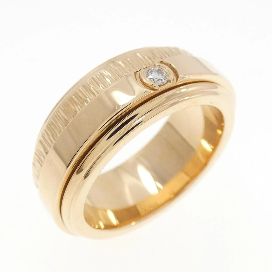 PIAGET POSESHON RING: Piaget Poseshon Ring Brand: PIAGET Type: Ring Material: 750 Pink Gold, Main Stone/Creation Natural Color: Pink Gold Size: 5 (US size) Accessories: None Accessories Notice: When purchasing