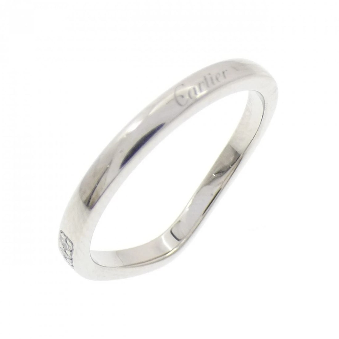 CARTIER BALLERINA RING: Cartier ballerina Ring Brand: Cartier Type: Ring Material: Platinum 950, Main Stone/Creation Natural Color: White Size: 5 (US size) Accessories: None Accessories Notice: When purchasing