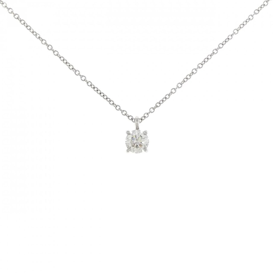 TIFFANY & CO. BY THE YARD NECKLACE: Tiffany & Co. By the Yard Necklace Brand: Tiffany Type: Necklace Material: Platinum 950, Main Stone/Creation Natural Color: Platinum Size: ActualSize Pendant top H x W: 4.5mmx4.5mm Chain Max.