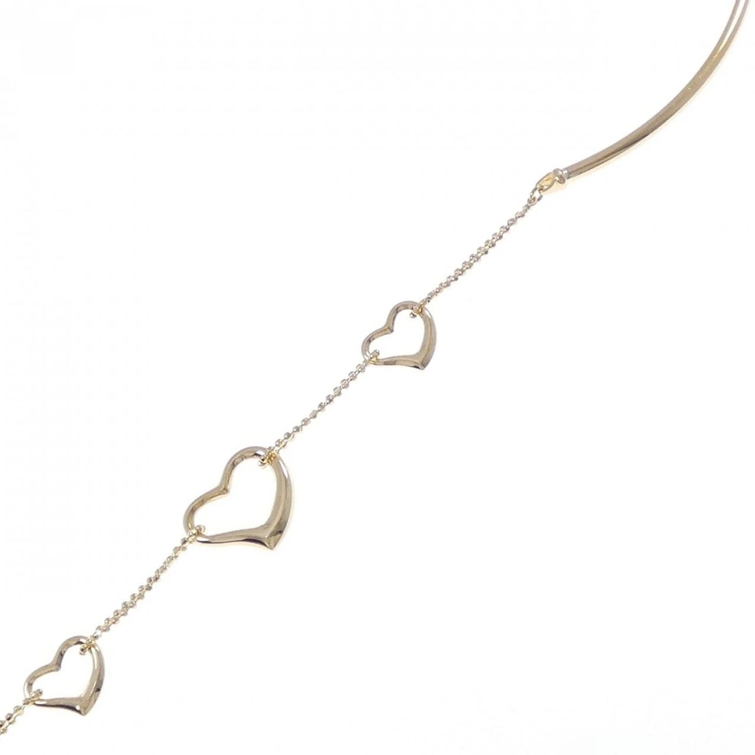 K18YG HEART BRACELET: K18YG Heart Bracelet Brand: Unbranded Type: Bracelet Material: K18 Yellow Gold, Color: Yellow Gold Size: 5.5 ( US size) Accessories: None Accessories Notice: When purchasing pre-owned goods,