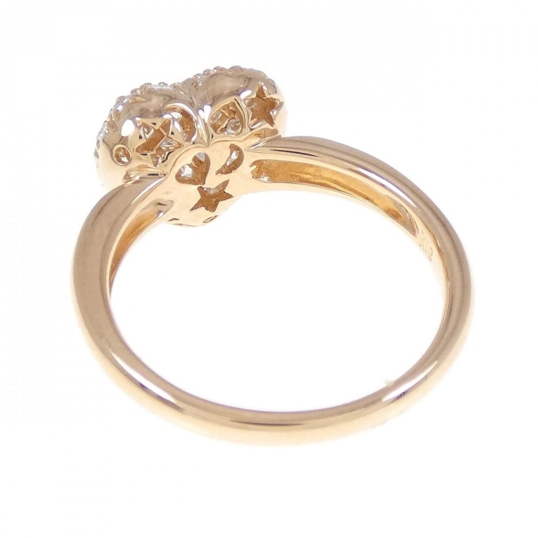 K18PG HEART DIAMOND RING - 3