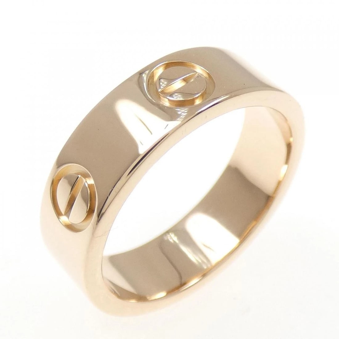 CARTIER LOVE RING: Cartier Love Ring Brand: Cartier Type: Ring Material: 750 Pink Gold, Color: Pink Gold Size: 5.5 (US size) Accessories: None Accessories Notice: When purchasing pre-owned goods, please refer