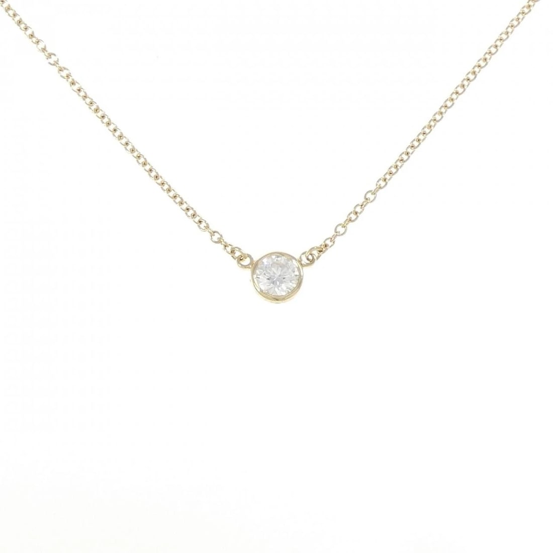 TIFFANY & CO. BY THE YARD NECKLACE: Tiffany & Co. By the Yard Necklace Brand: Tiffany Type: Necklace Material: 750 Yellow Gold, Main Stone/Creation Natural Color: yellow gold Size: 41cmActualSize Diameter: 4.6mm Chain Max. W: