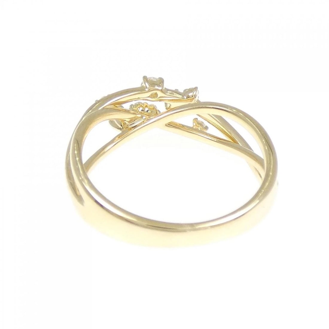 K18YG DIAMOND RING - 3