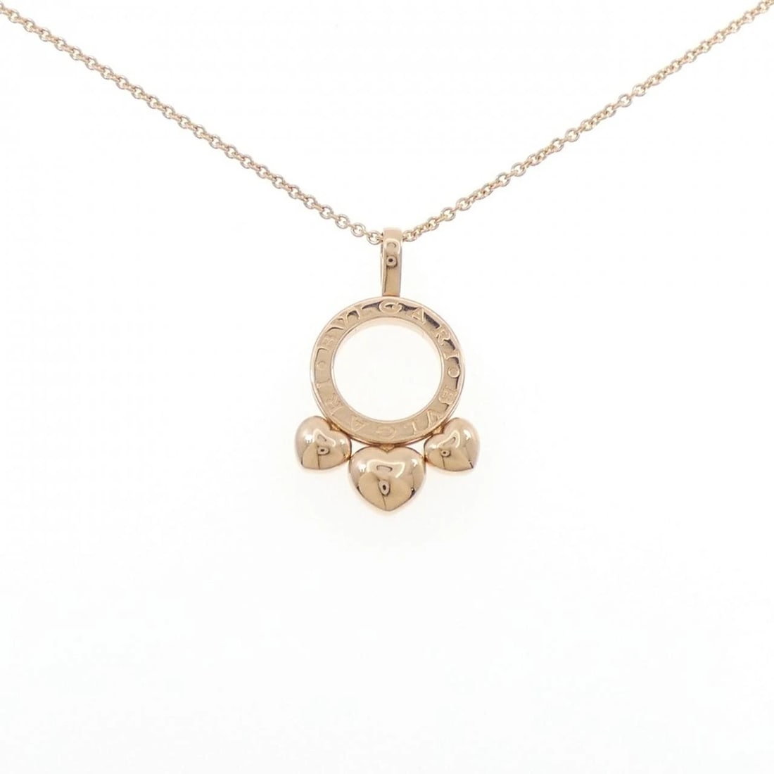 BVLGARI ALLEGRA VALENTINE'S DAY LIMITED EDITION NECKLACE: BVLGARI Allegra Valentine's Day Limited Edition Necklace Brand: BVLGARI Type: Necklace Material: 750 Pink Gold, Color: Pink Gold Size: 38-45cm Pendant top H x W: 35.5mmx21.7mm Chain Max. W: