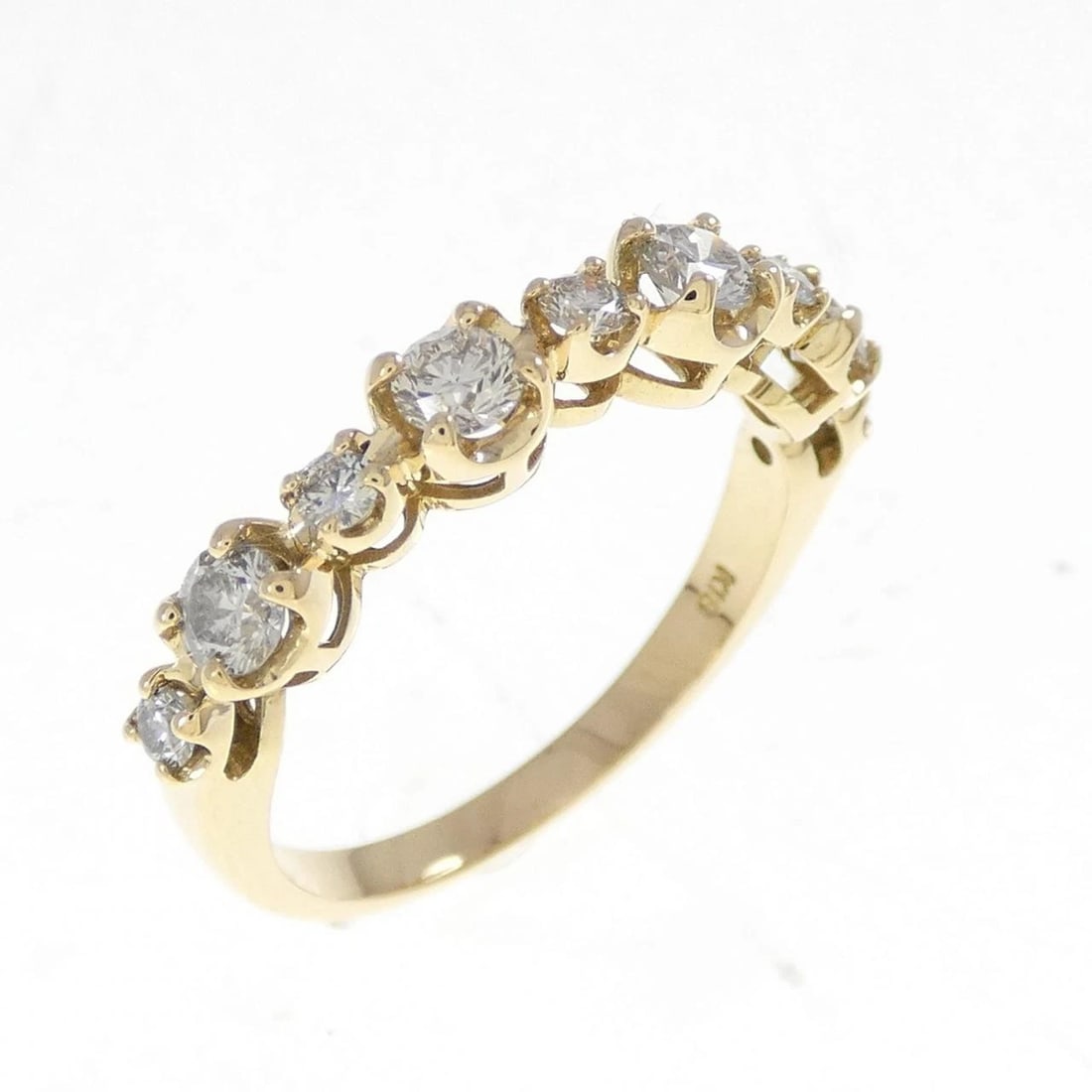 K18YG DIAMOND RING: K18YG Diamond Ring Brand: Unbranded Type: Ring Material: K18 Yellow Gold, Main Stone/Creation natural Color: Yellow Gold Size: 5.5 US Accessories: None Accessories Notice: When purchasing