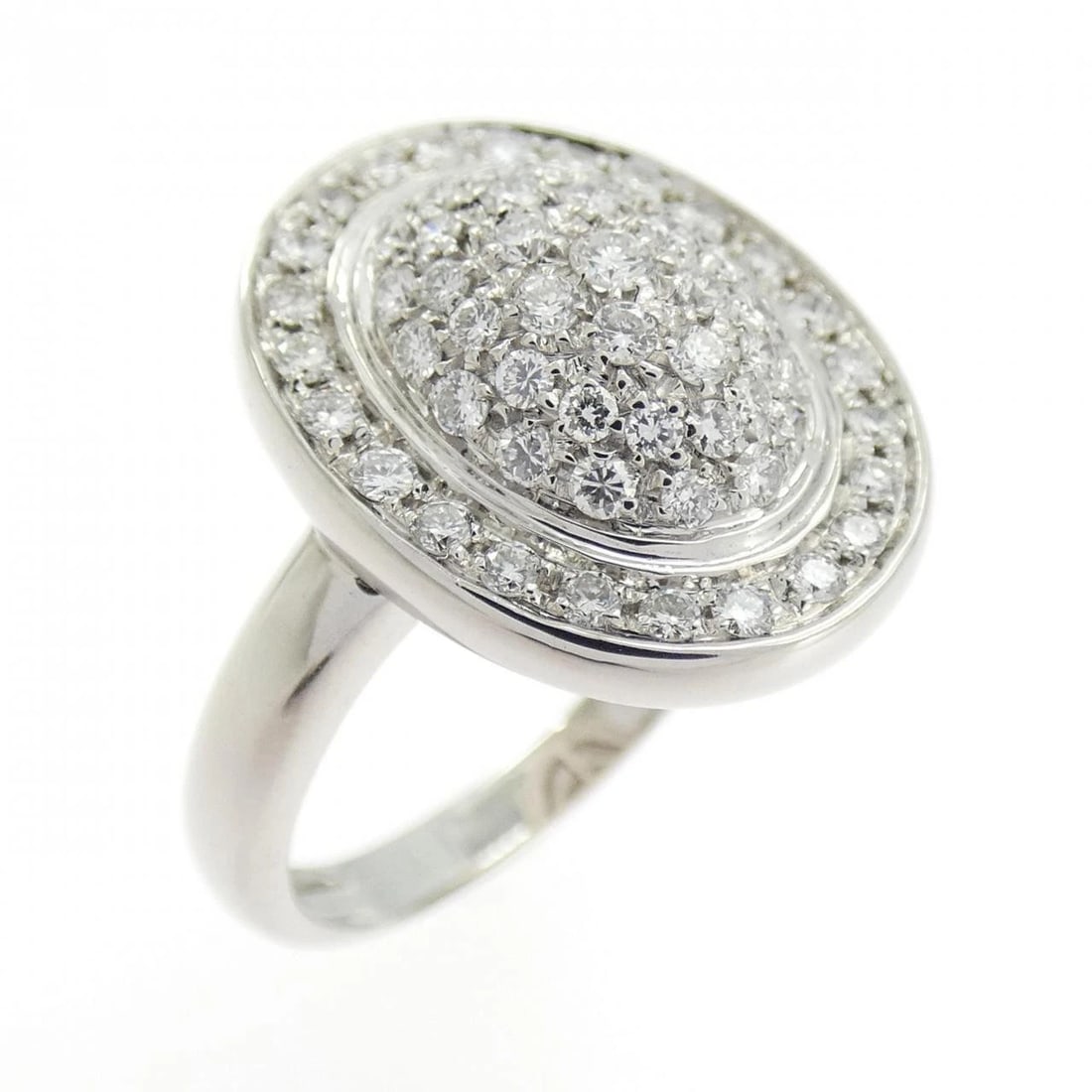 K18WG DIAMOND RING: K18WG Diamond Ring Brand: Unbranded Type: Ring Material: K18 White Gold, Main Stone/Creation natural Color: White Gold Size: 7.5-8 US Accessories: None Accessories Notice: When purchasing