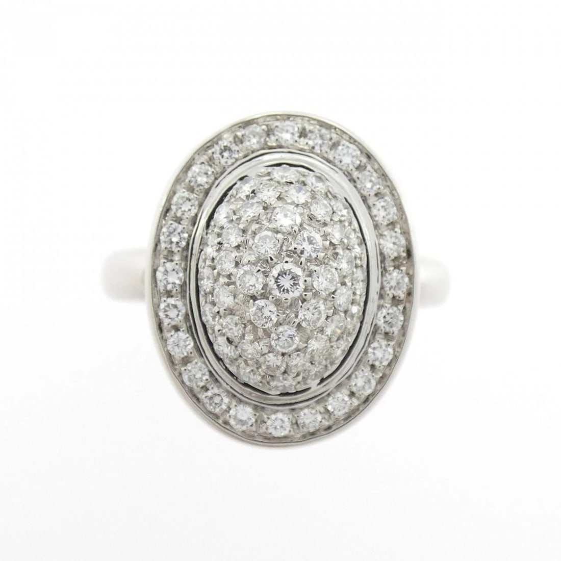 K18WG DIAMOND RING - 2