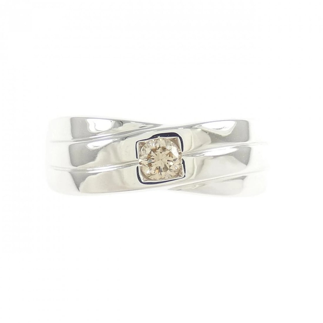 K18WG DIAMOND RING - 2