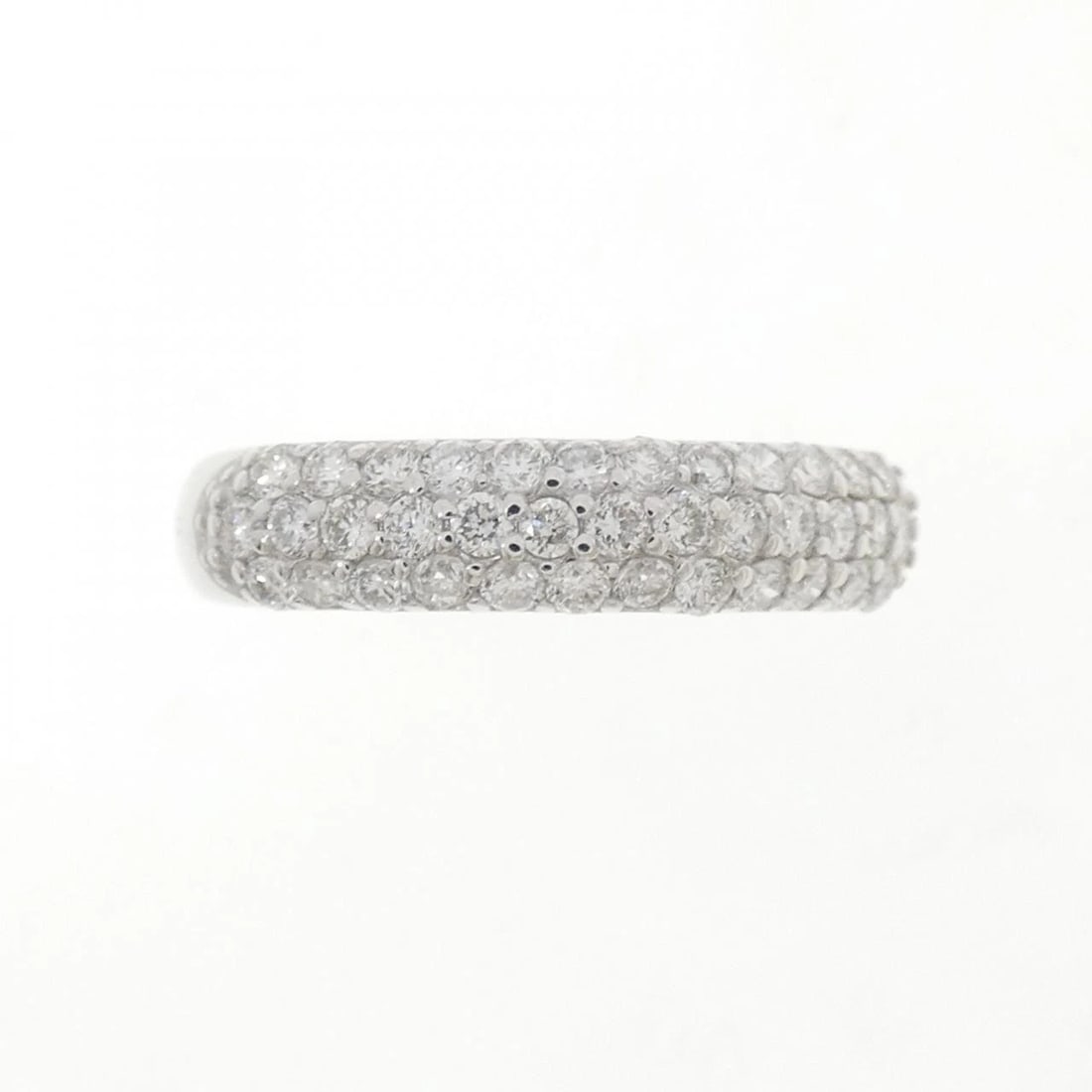 K18WG PAVE DIAMOND RING - 2