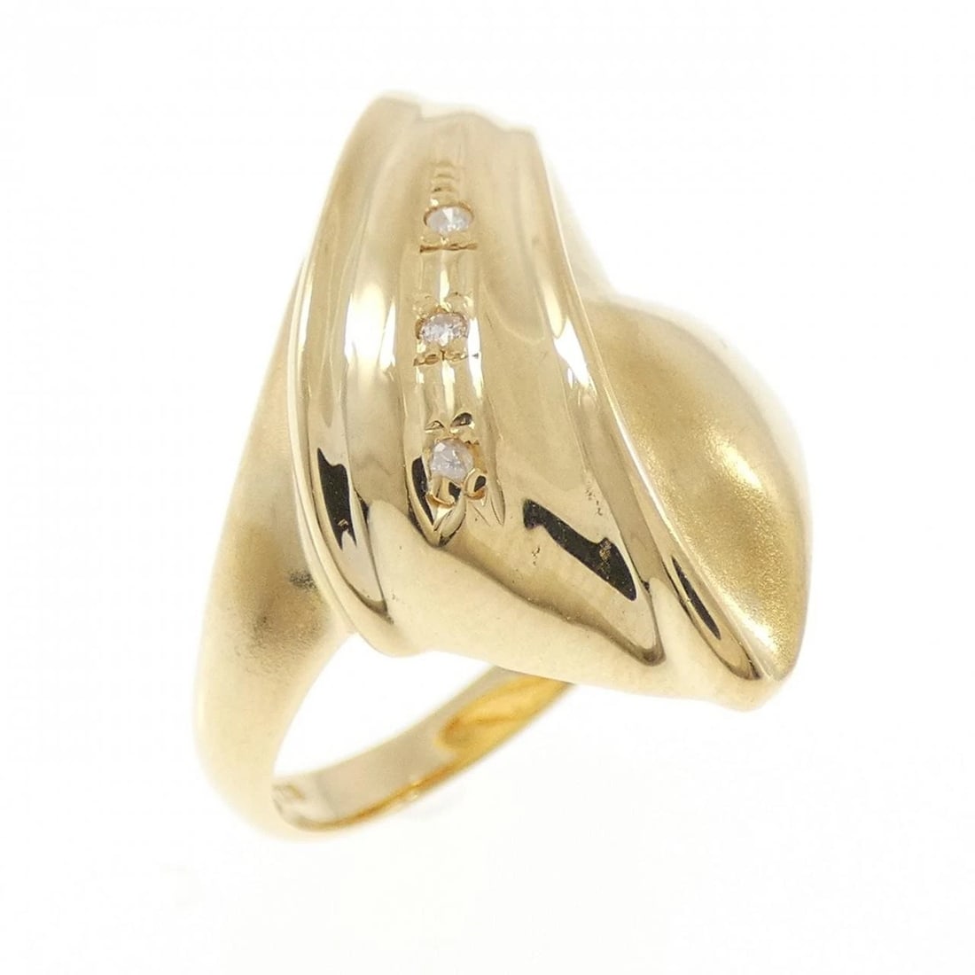 K18YG DIAMOND RING: K18YG Diamond Ring Brand: Unbranded Type: Ring Material: K18 Yellow Gold, Main Stone/Creation Natural Color: Yellow Gold Size: 6 ( US size) Accessories: None Accessories Notice: When
