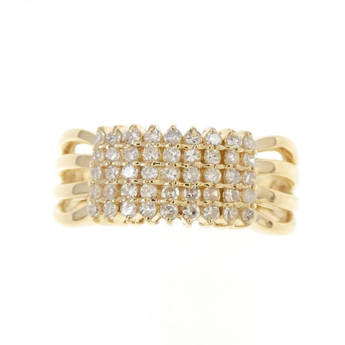 K18YG DIAMOND RING: K18YG Diamond Ring Brand: Unbranded Type: Ring Material: K18 Yellow Gold, Main Stone/Creation natural Color: Yellow Gold Size: 5 US Accessories: None Accessories Notice: When purchasing