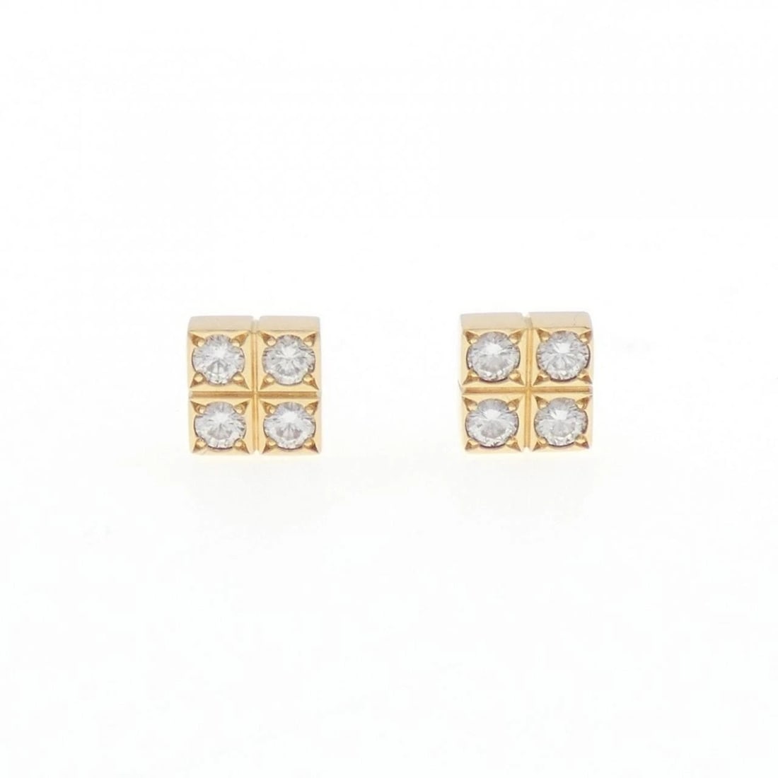 CARTIER PAILLETTE EARRINGS: Cartier Paillette Earrings Brand: Cartier Type: Earrings Material: 750 Yellow Gold, Main Stone/Creation Natural Color: Yellow Gold Size: ActualSize HxW: 6.3mmx6.3mm Accessories: None Acces