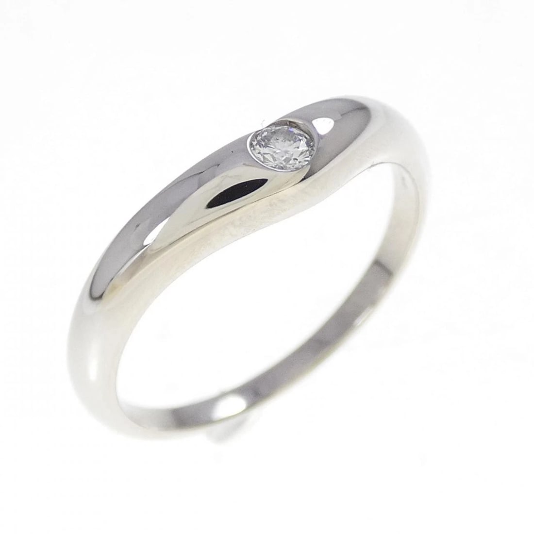 BVLGARI DIAMOND RING: Bvlgari Diamond Ring Brand: BVLGARI Type: Ring Material: Platinum950, Main Stone/Creation Natural Color: White Size: US 7 Accessories: None Accessories Notice: When purchasing pre-owned go