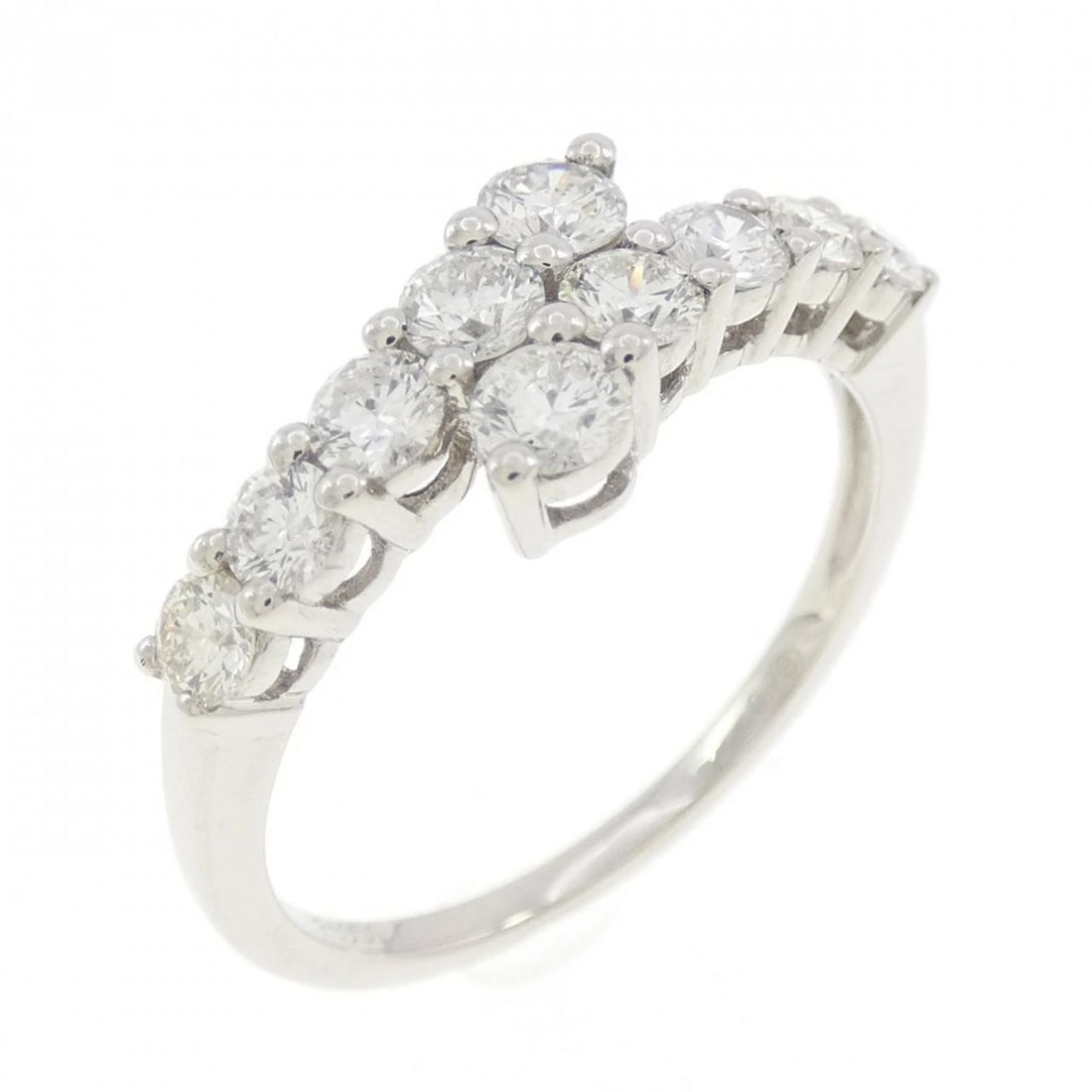 PT950 DIAMOND RING: PT950 Diamond Ring Brand: Unbranded Type: Ring Material: Platinum 950, Main Stone/Creation natural Color: White Gold Size: 6.5-7 US Accessories: None Accessories Notice: When purchasing