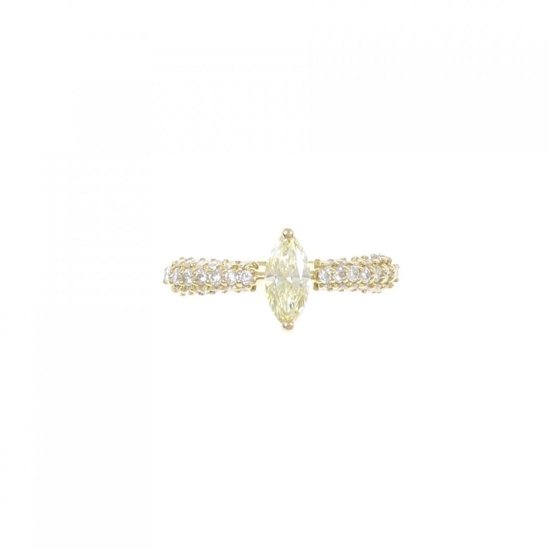 K18YG DIAMOND RING: K18YG Diamond Ring Brand: Unbranded Type: Ring Material: K18 Yellow Gold, Main Stone/Creation Natural Color: YG Size: 6-6.5 US Accessories: None Accessories Notice: When purchasing pre-owned
