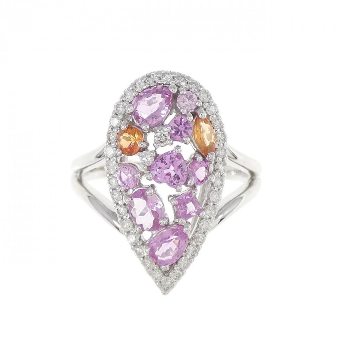 K18WG SAPPHIRE RING - 2