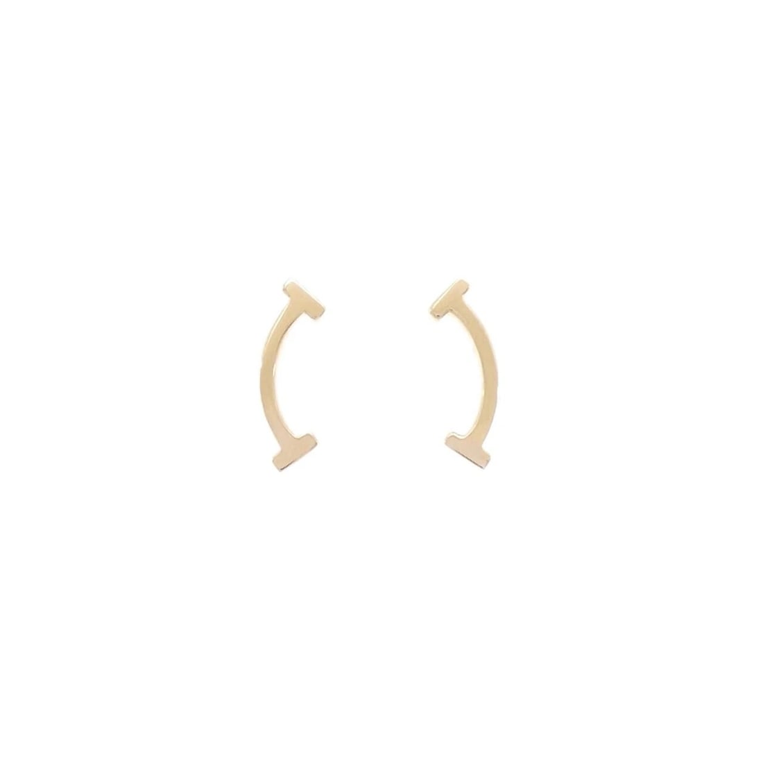 TIFFANY T SMILE EARRINGS: Tiffany T Smile Earrings Brand: Tiffany Type: Earrings Material: 750 Pink Gold, Color: Pink Gold Size: ActualSize HxW: 13.2mmx4.3mm Accessories: None Accessories Notice: When purchasing