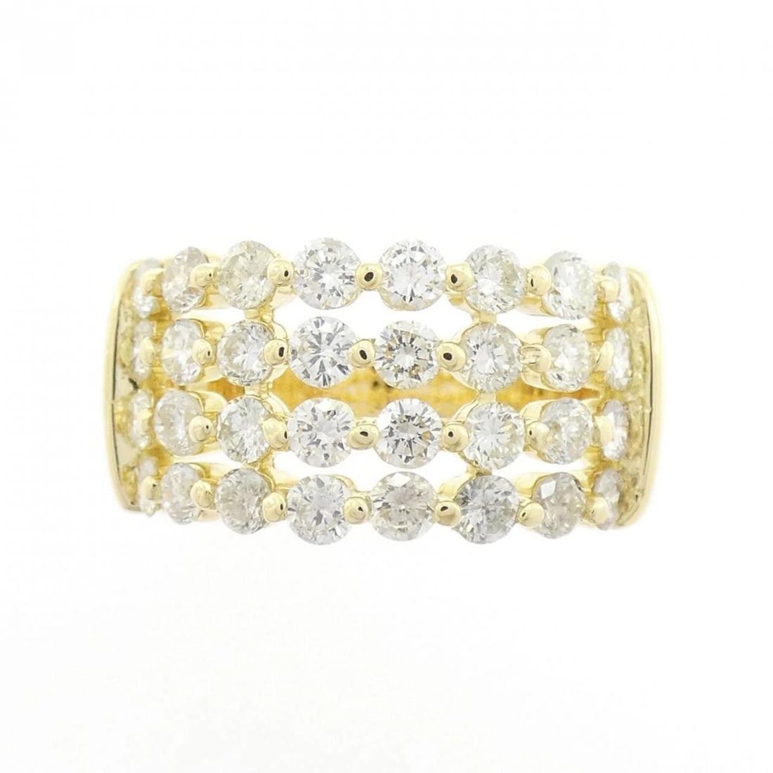 K18YG DIAMOND RING: K18YG Diamond Ring Brand: Unbranded Type: Ring Material: K18 Yellow Gold, Main Stone/Creation Natural Color: YG Size: 6 US Accessories: None Accessories Notice: When purchasing pre-owned