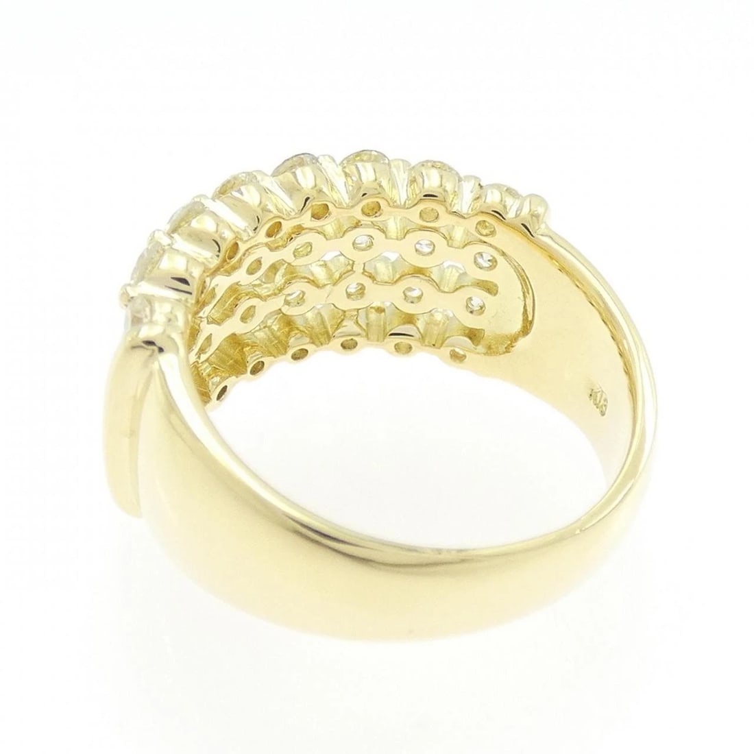 K18YG DIAMOND RING - 2