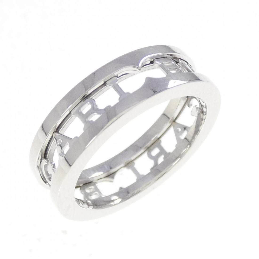 BVLGARI B.ZERO1 RING: BVLGARI B.zero1 Ring Brand: BVLGARI Type: Ring Material: 750 White Gold, Color: White Size: 6.5 (US size) Accessories: None Accessories Notice: When purchasing pre-owned goods, please refer