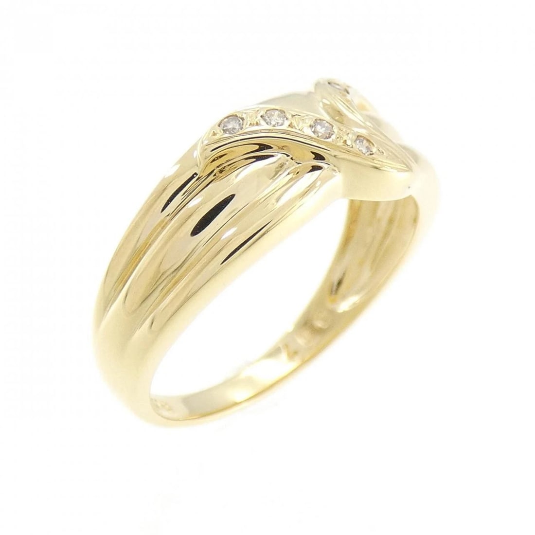 K18YG DIAMOND RING: K18YG Diamond Ring Brand: Unbranded Type: Ring Material: K18 Yellow Gold, Main Stone/Creation natural Color: Yellow Gold Size: 6.5 US Accessories: None Accessories Notice: When purchasing