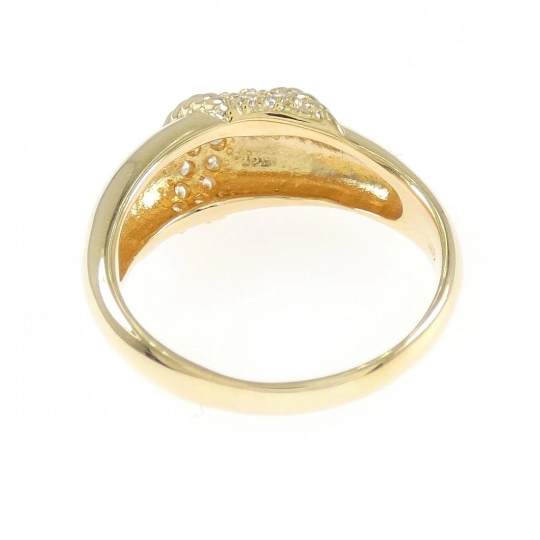 K18YG DIAMOND RING - 3