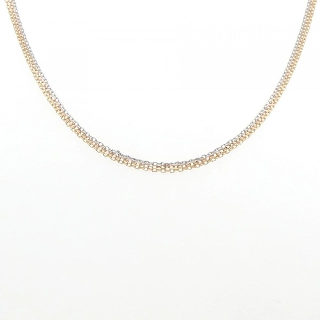 CARTIER TRINITY NECKLACE: Cartier Trinity Necklace Brand: Cartier Type: Necklace Material: 750 Yellow Gold 750 White Gold 750 Pink Gold, Color: Yellow Gold White Gold Pink Gold Size: ActualSize Chain Max. W: 1.4mm