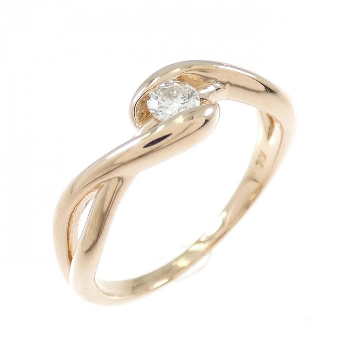 K18PG DIAMOND RING: K18PG Diamond Ring Brand: Unbranded Type: Ring Material: K18 Pink Gold, Main Stone/Creation natural Color: pink Size: 6.5-7 US Accessories: None Accessories Notice: When purchasing pre-own