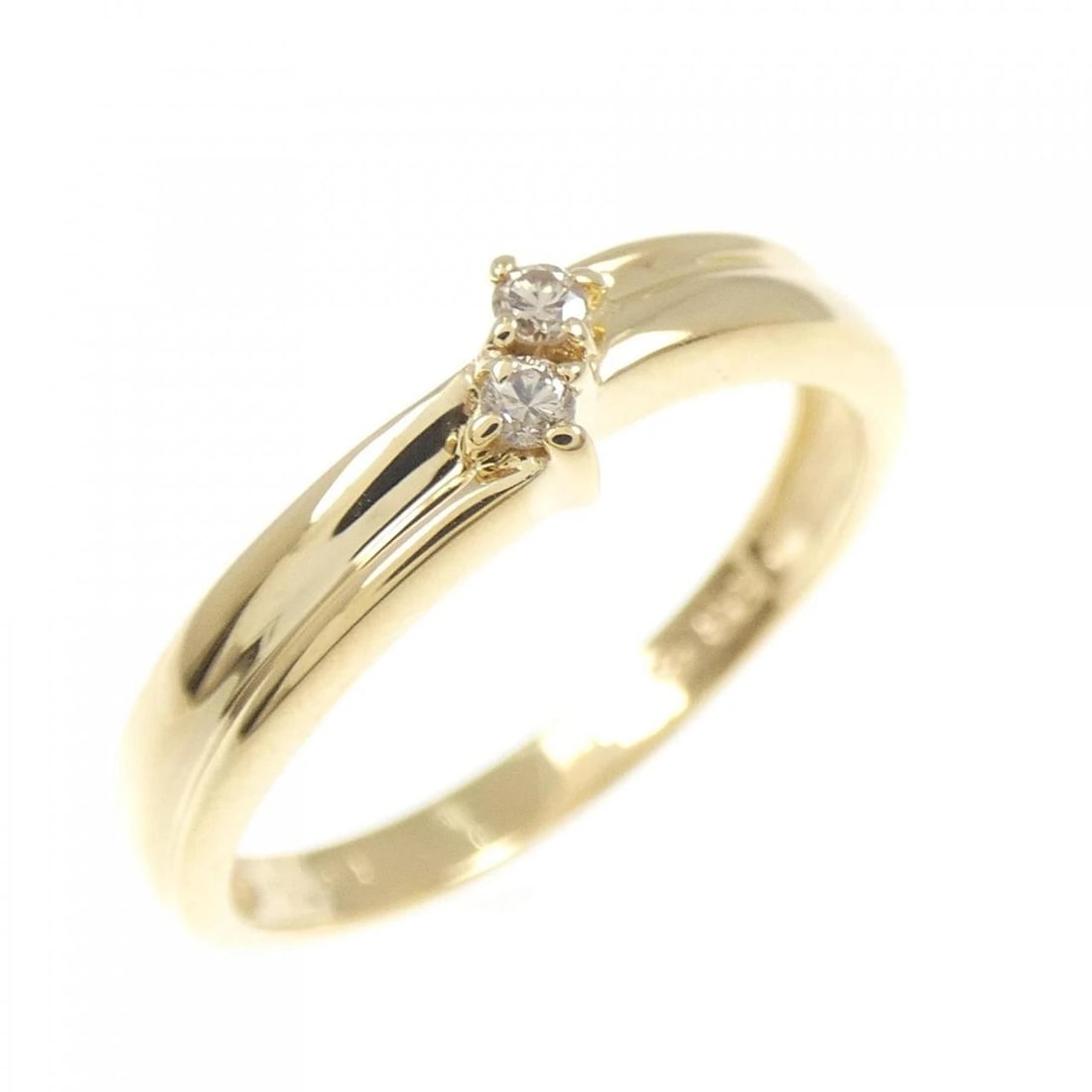 K18YG DIAMOND RING: K18YG Diamond Ring Brand: Unbranded Type: Ring Material: K18 Yellow Gold, Main Stone/Creation natural Color: Yellow Gold Size: 6 US Accessories: None Accessories Notice: When purchasing pr