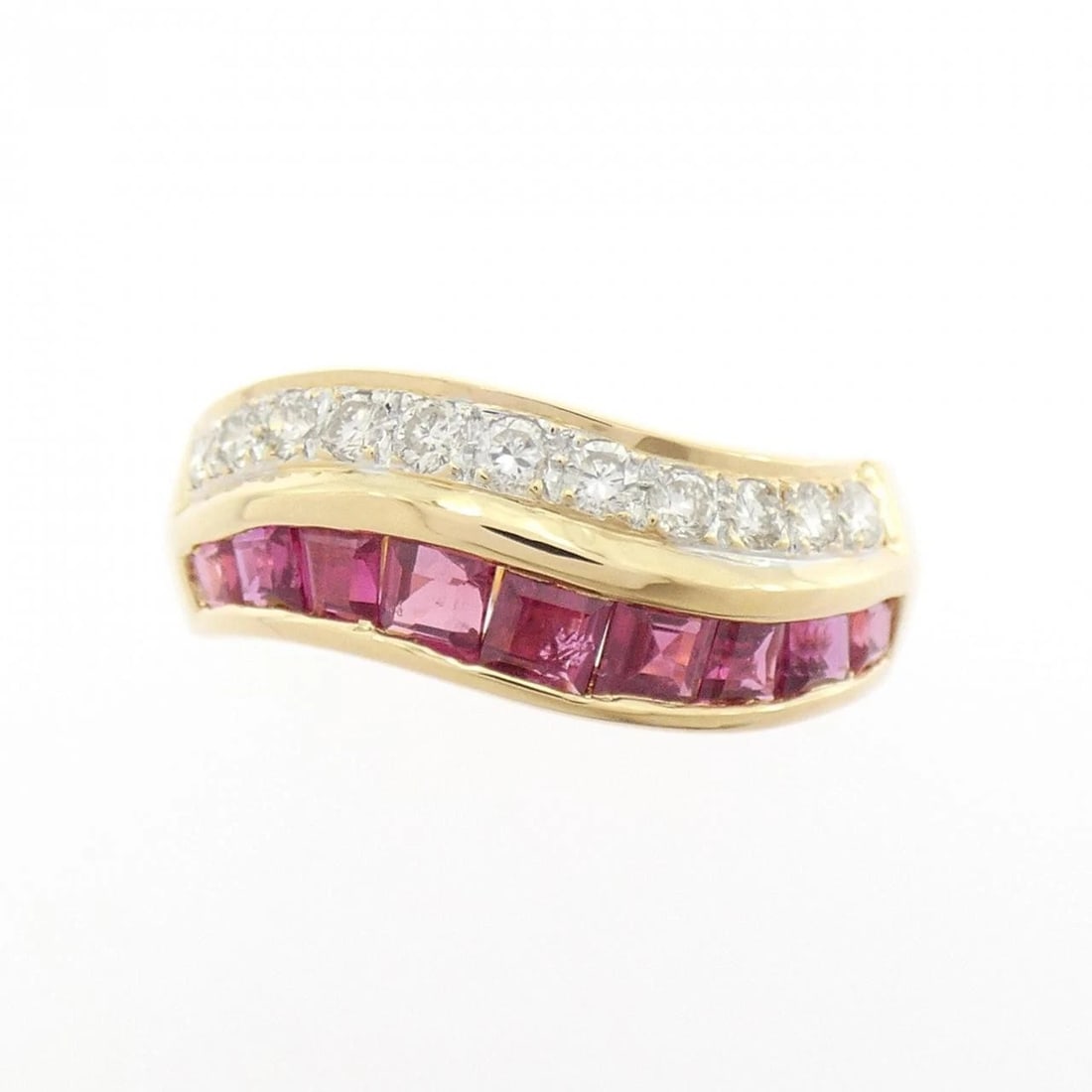 K18YG RUBY RING - 2