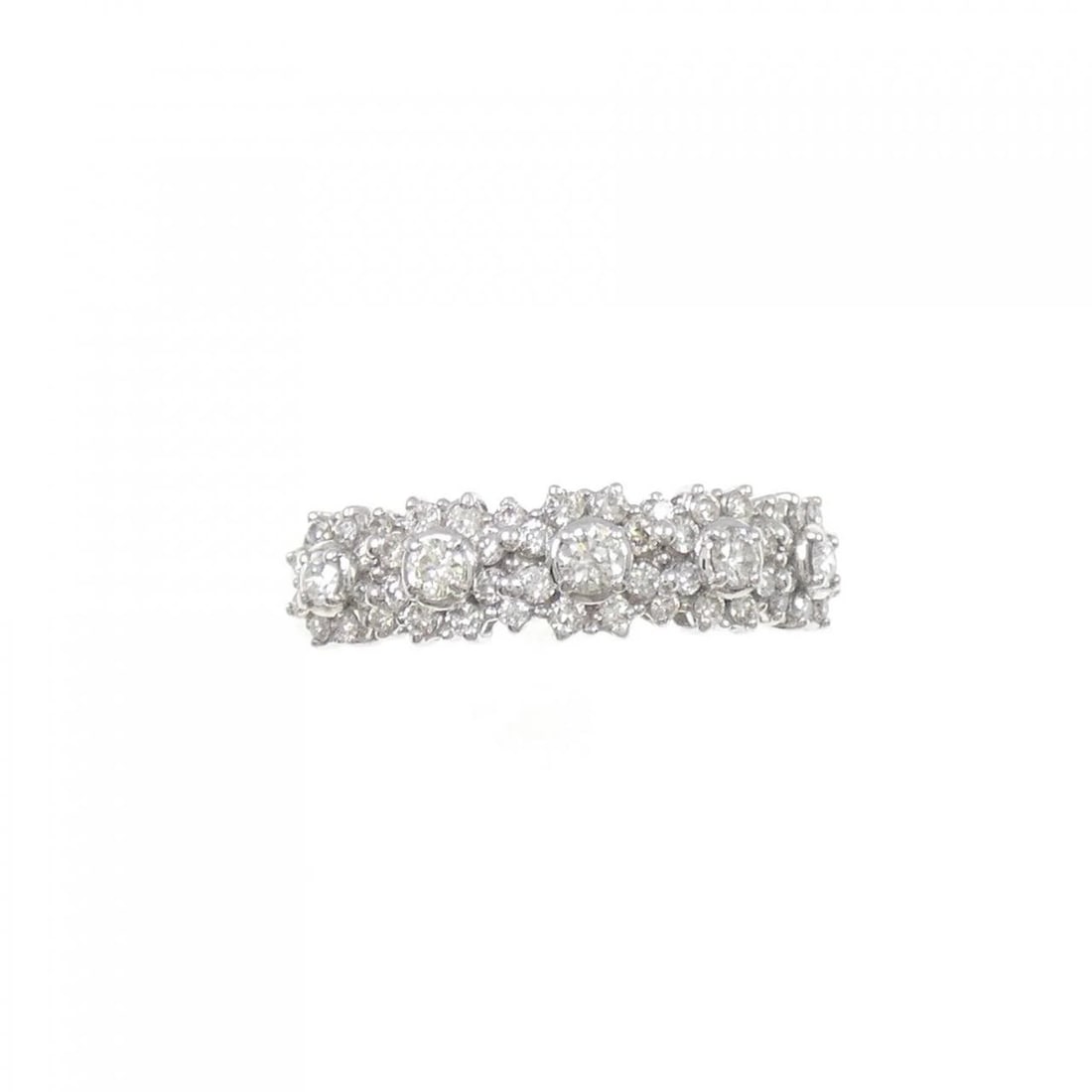 K18WG DIAMOND RING - 2