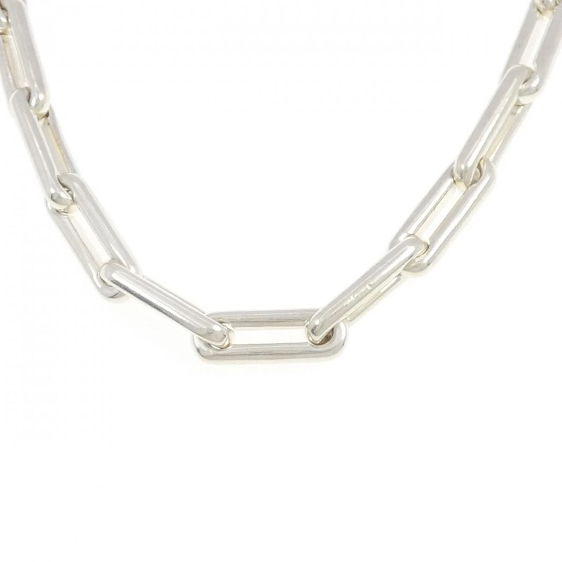 HERMES 925 NECKLACE: HERMES 925 Necklace Brand: HERMES Type: Necklace Material: 925 Silver, Color: Silver Size: ActualSize Chain Max. W: 8.2mm Size41cm Accessories: None Accessories Notice: When purchasing