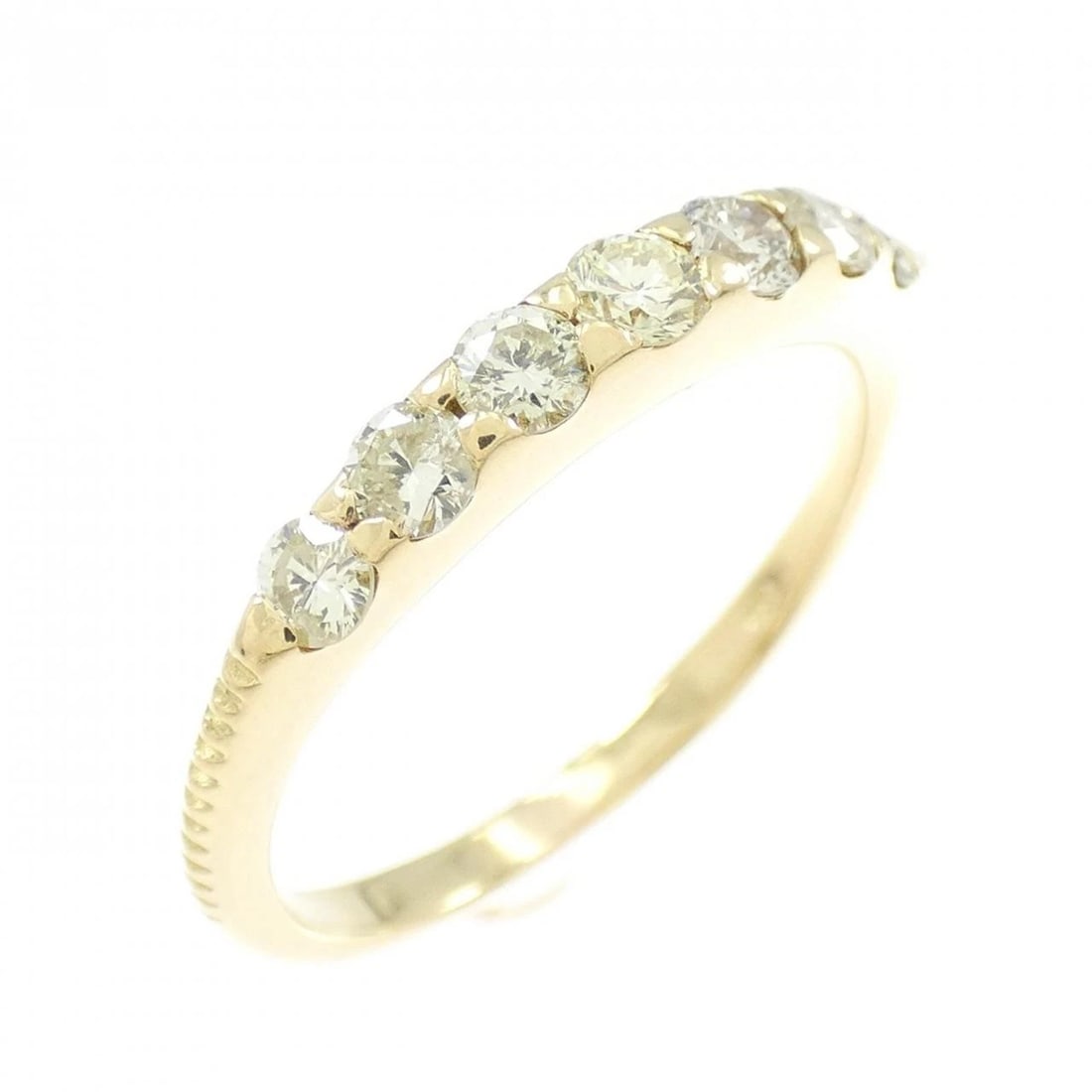 K18YG DIAMOND RING: K18YG Diamond Ring Brand: Unbranded Type: Ring Material: K18 Yellow Gold, Main Stone/Creation Natural Color: Yellow Gold Size: 7.5-8 US Accessories: None Accessories Notice: When purchasing
