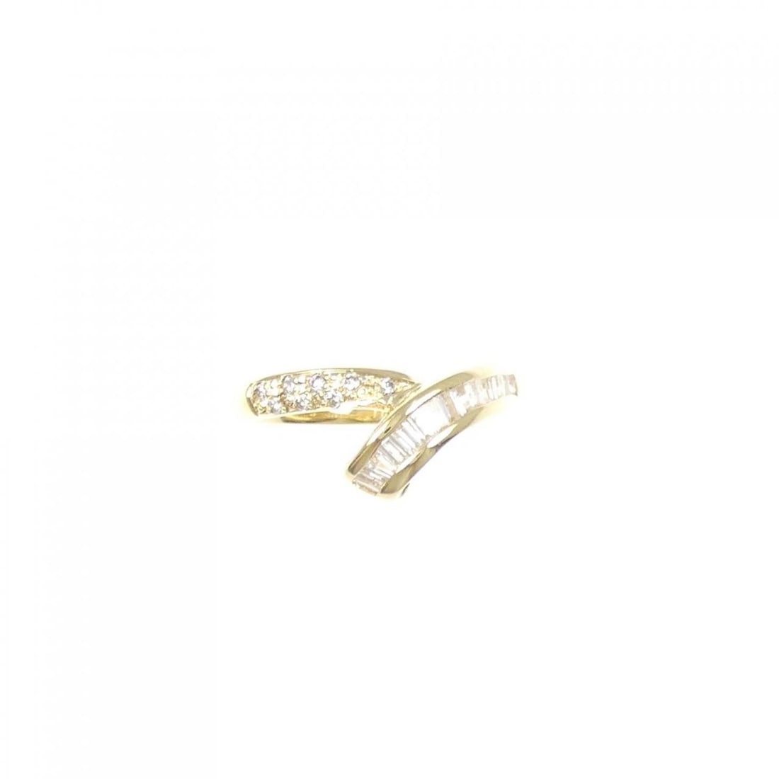 K18YG DIAMOND RING - 2