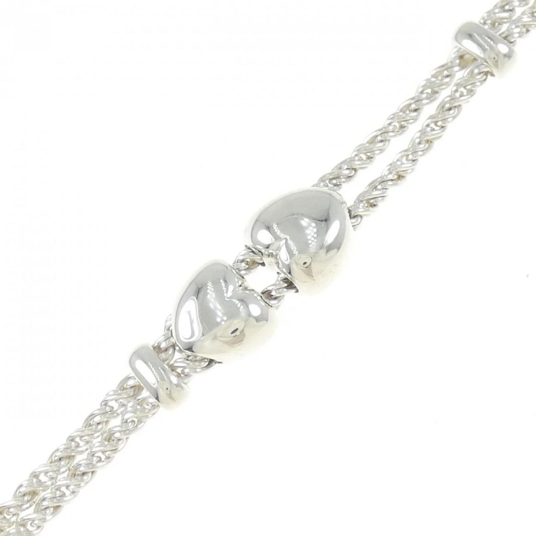 TIFFANY 925 BRACELET: Tiffany 925 Bracelet Brand: Tiffany Type: Bracelet Material: 925 Silver, Color: White Size: 19cmActualSize Max W: 10.2mm Accessories: None Accessories Notice: When purchasing pre-owned goods,