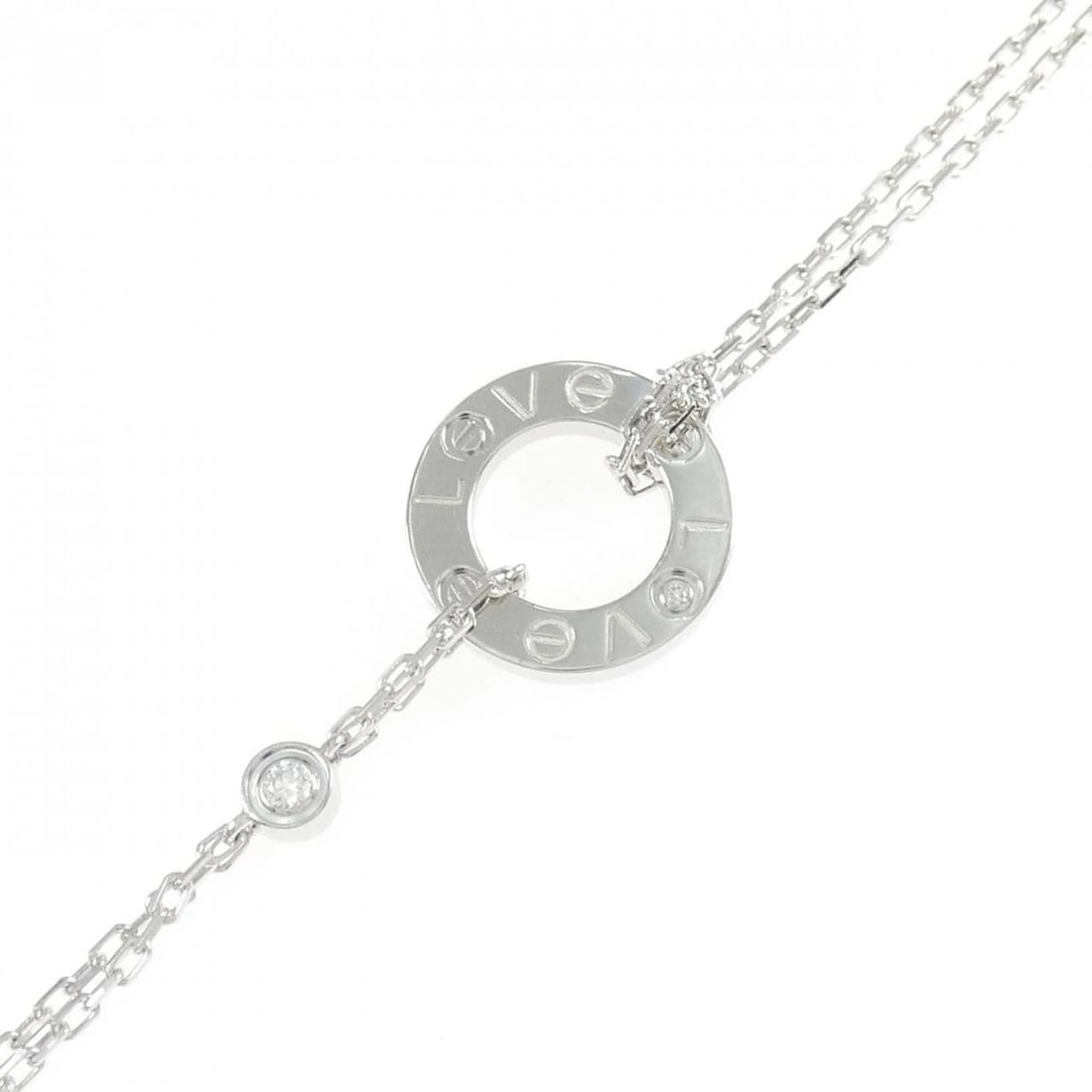 CARTIER LOVE BRACELET 2P BRACELET: Cartier Love Bracelet 2P Bracelet Brand: CARTIER Type: Bracelets Material: 750 white gold, Main Stone/Creation Natural Color: White Size: 16?18cmActual Size Max width approx: 12.9mm 