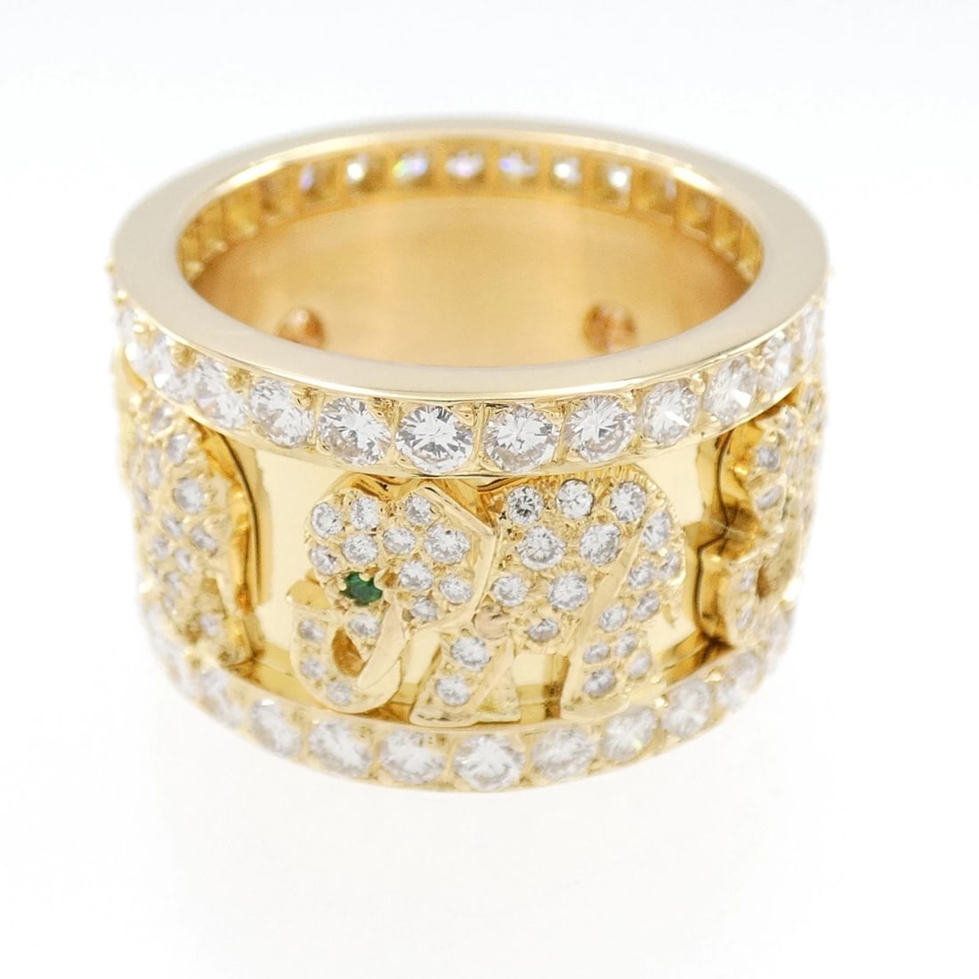 CARTIER ELEPHANT EMERALD RING - 2