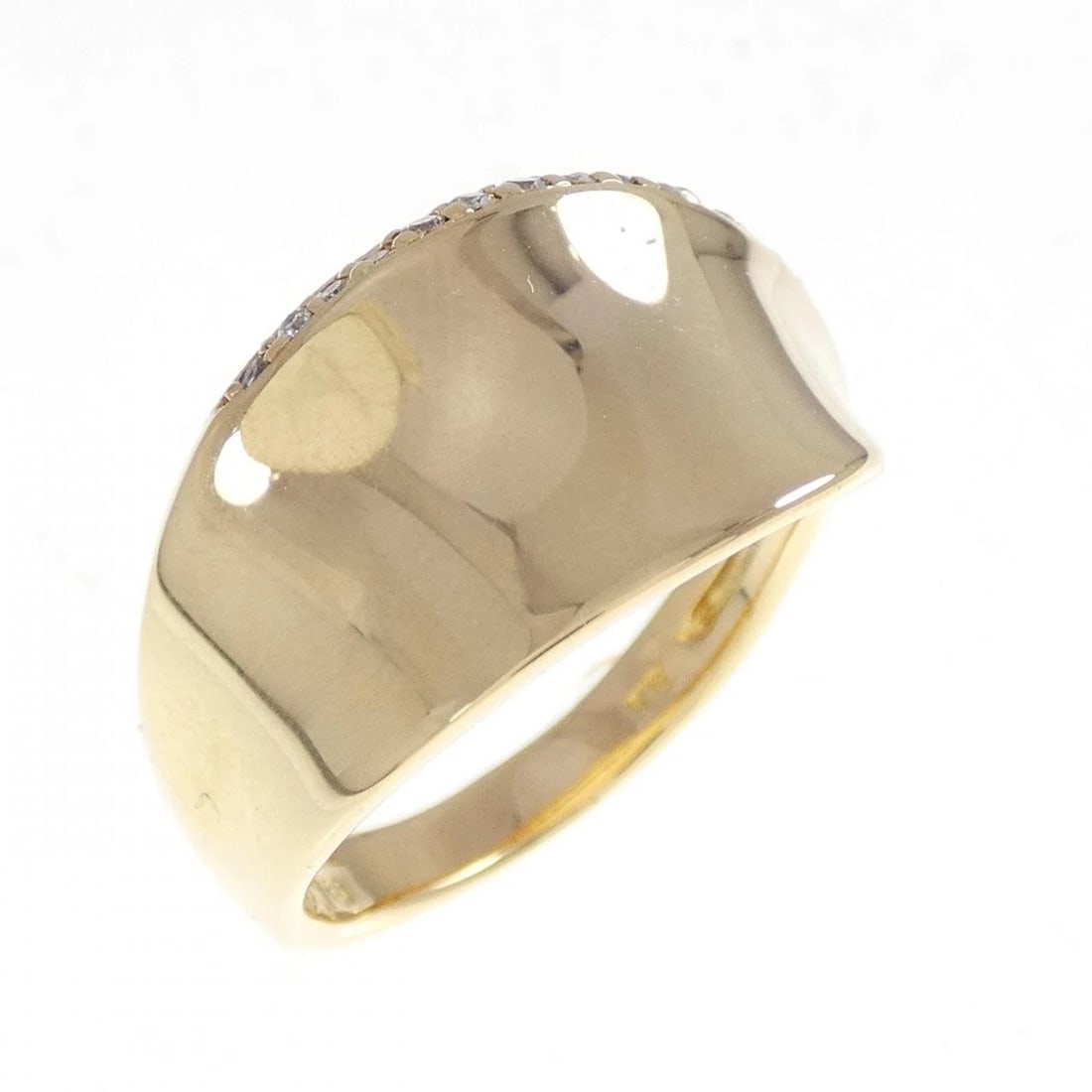 VENDOME DIAMOND RING: VENDOME Diamond Ring Brand: VENDOME Type: Ring Material: K18 Yellow Gold, Main Stone/Creation Natural Color: Yellow Gold Size: 7.5-8 US Accessories: None Accessories Notice: When purchasing