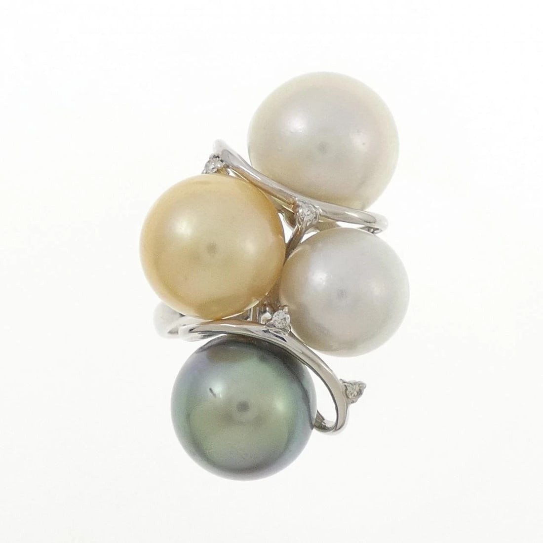 K18WG PEARL RING - 2
