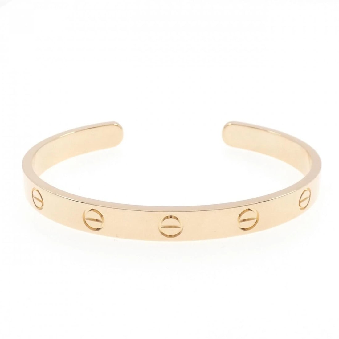 CARTIER LOVE BRACELET: Cartier Love Bracelet Brand: CARTIER Type: Bracelets Material: 18K, Color: Gold Size: Size15.5cm(17) Accessories: None Accessories Notice: When purchasing pre-owned goods, please refer to the