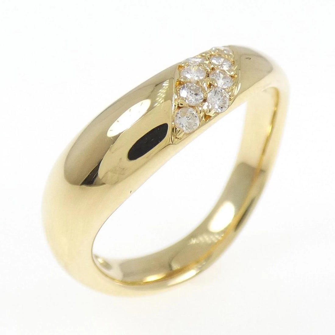 K18YG DIAMOND RING: K18YG Diamond Ring Brand: Unbranded Type: Ring Material: K18 Yellow Gold, Main Stone/Creation Natural Color: Yellow Gold Size: 5 US Accessories: None Accessories Notice: When purchasing