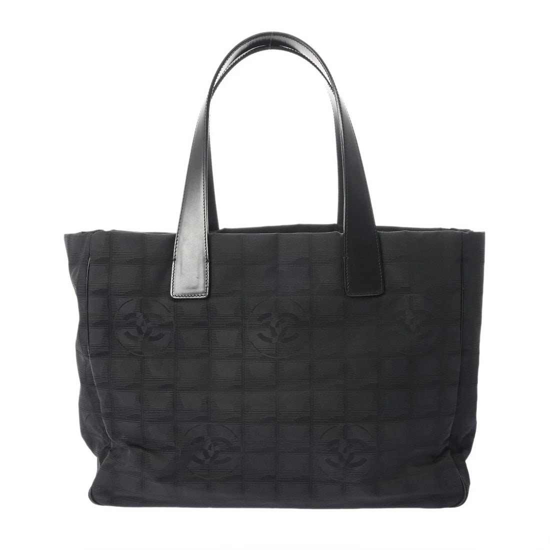 CHANEL THOTH MM NEW TRAVEL NYLON BLACK TOTE BAG TOTE BAG (1 of 9)