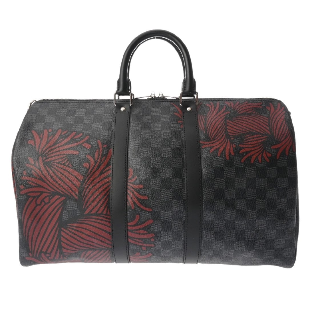 LOUIS VUITTON CHRISTOPHER NEMETH KEEPALL BOSTON BAG: LOUIS VUITTON Christopher Nemeth Keepall Boston bag Brand: LOUIS VUITTON Type: Boston bag Material: Damier Grafitto Canvas Color: black Size: H:about 10.2inch W:about 17.7inch (Bottom) D:about 7.9