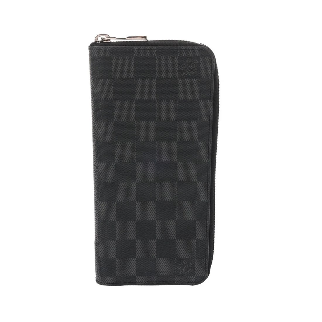 LOUIS VUITTON ZIPPY WALLET VERTICAL DAMIER PURSE: LOUIS VUITTON Zippy Wallet Vertical Damier Purse Brand: LOUIS VUITTON Type: Purse Material: Damier canvas Color: black Size: H:about 3.7inch W:about 7.9inch Accessories: None Accessories