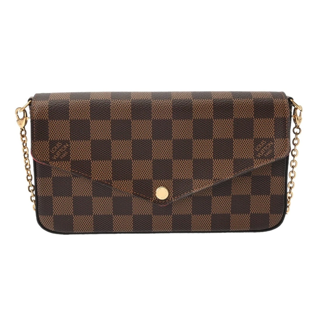 LOUIS VUITTON POCHETTE FERRY DAMIER CANVAS BROWN SHOULDER BAG: LOUIS VUITTON Pochette ferry Damier canvas Brown Shoulder Bag Brand: LOUIS VUITTON Type: Shoulder Bag Material: Damier canvas Color: Brown Size: H:about 4.7inch W:about 8.3inch D:about 1.2inch