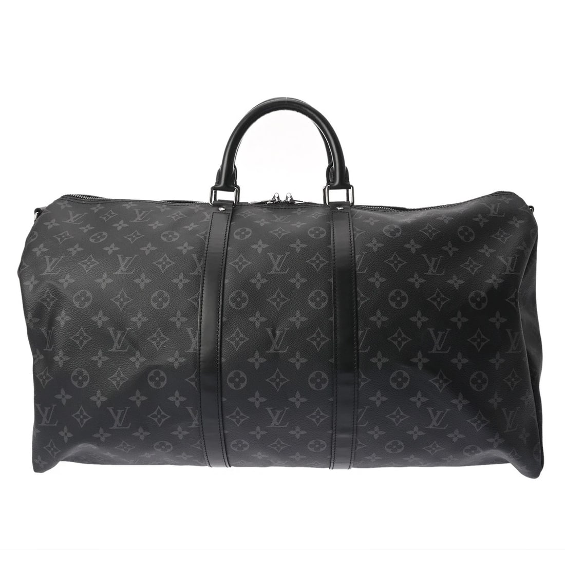LOUIS VUITTON KEEPOL BANDRIERE 55 MONOGRAM ECLIPSE MONOGRAM BOSTON BAG (1 of 8)