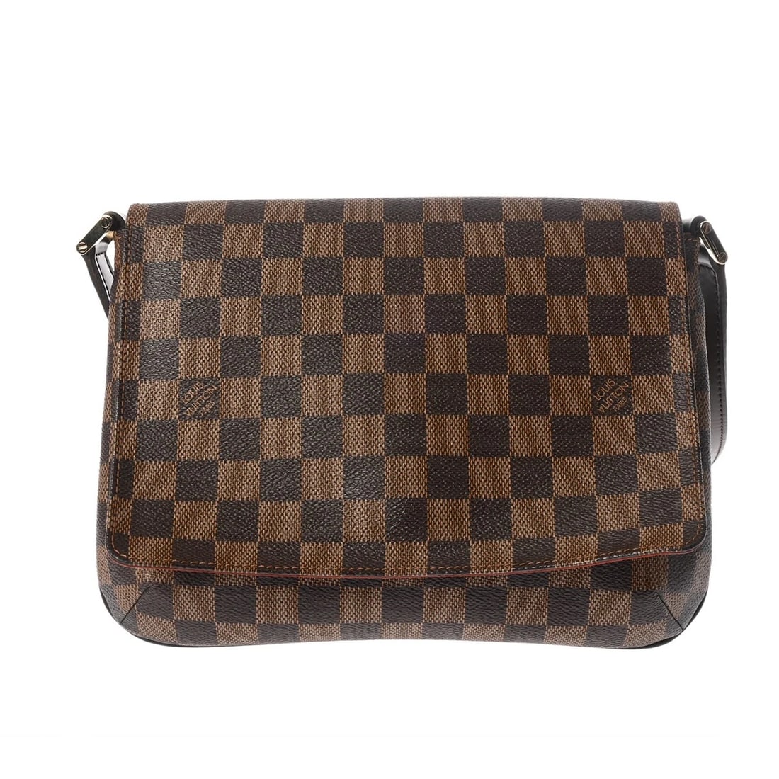 LOUIS VUITTON MUSET TANGO LONG DAMIER CANVAS SHOULDER BAG: LOUIS VUITTON Muset Tango Long Damier canvas Shoulder Bag Brand: LOUIS VUITTON Type: Shoulder Bag Material: Damier canvas Color: Ebene Size: H:about 7.9inch W:about 10.0inch D:about 1.6inch