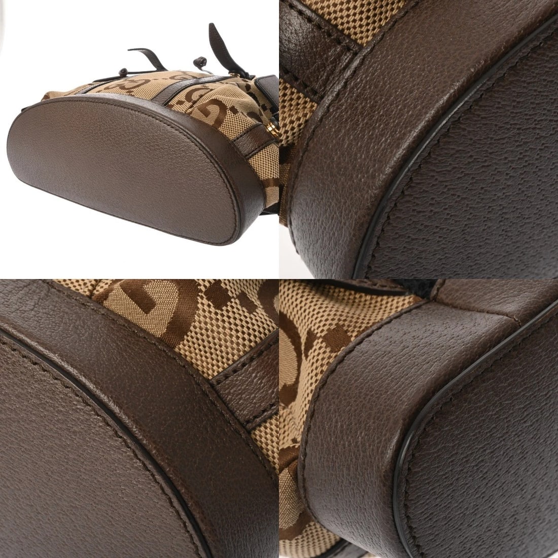 GUCCI BACKPACK LEATHER BEIGE BACKPACK Â· DAYPACK - 5